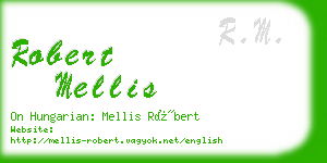 robert mellis business card